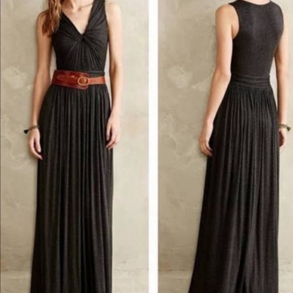 Bailey 44 Charcoal Gray Grecian Maxi Dress
